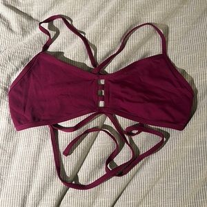 Jolyn tomcat bikini top high support maroon